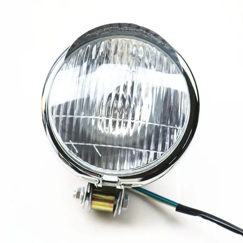 

Chrome 5.5" Steel Headlight for Honda Shadow VT VTX Chopper Cruiser