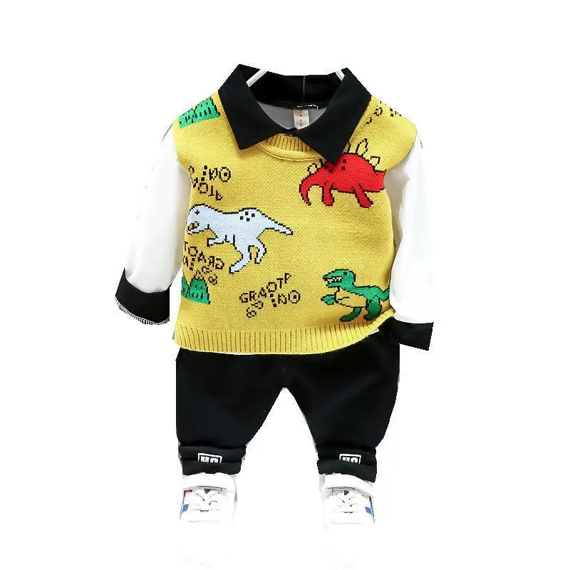 

Spring Autumn New Baby Girl Clothes Children Cotton Vest T Shirt Pants 3Pcs/sets Toddler Fashion Costume Infant Kids Tracksuits