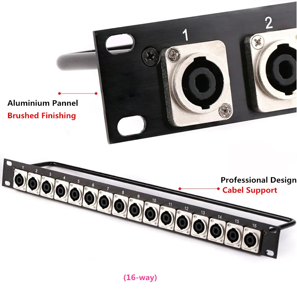Стойка для соединительной панели 8 12 16 передач соединитель шасси 1U Полетный чехол