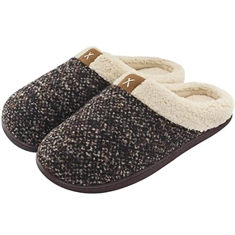 

Women Men Warm Striped Slipper Indoorsanti-slip Winter House Shoes House Bedroom Slippers Warm Winter Cotton Slippers