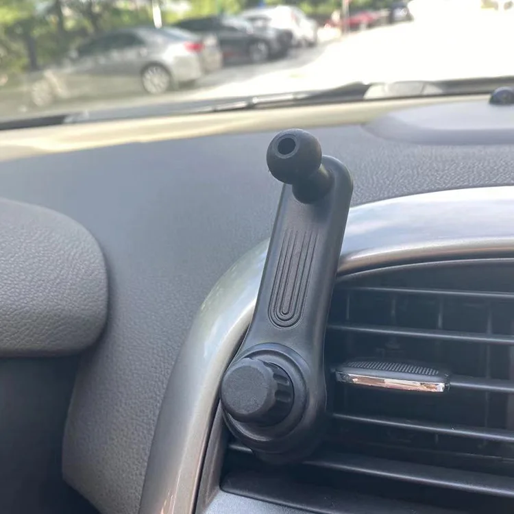 untoom universal car air vent clip mount 17mm ball head for car phone holder stand extension arm air outlets hook clip bracket free global shipping