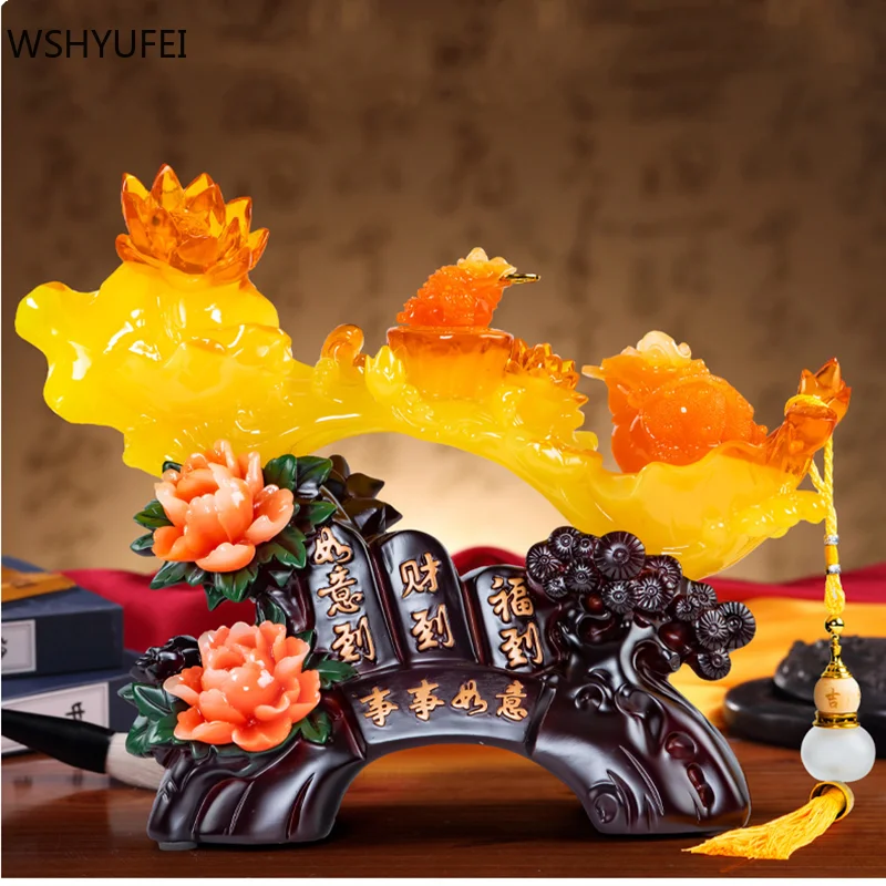Традиционные украшения по фэн шуй из смолы для гостиной на удачу подарки