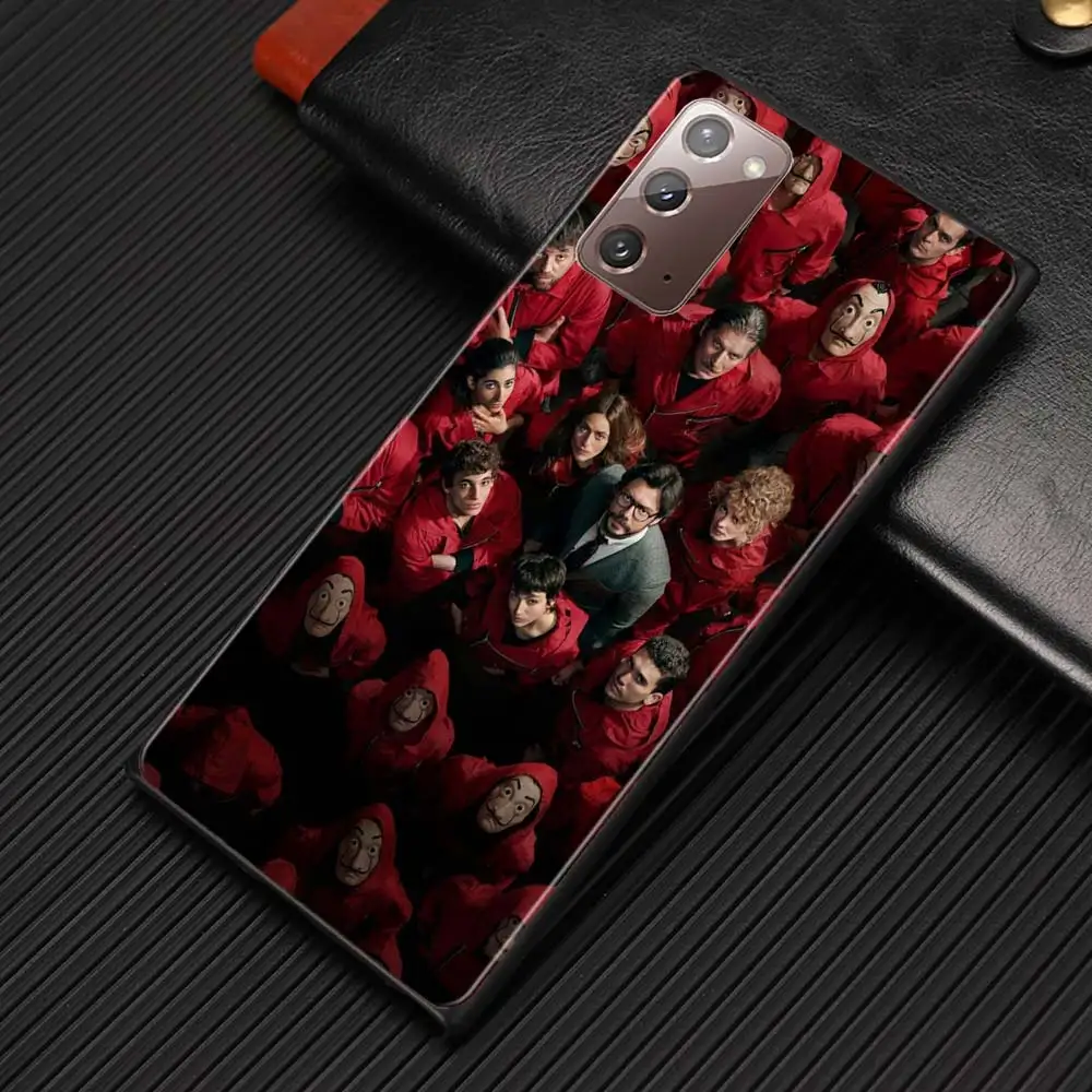 

Lacasa De Papel Phone Case for Samsung Galaxy Note 20 10 Plus 10 Lite Note 8 9 10 20 Ultra 5G Silicone Fundas cover Fall Shell