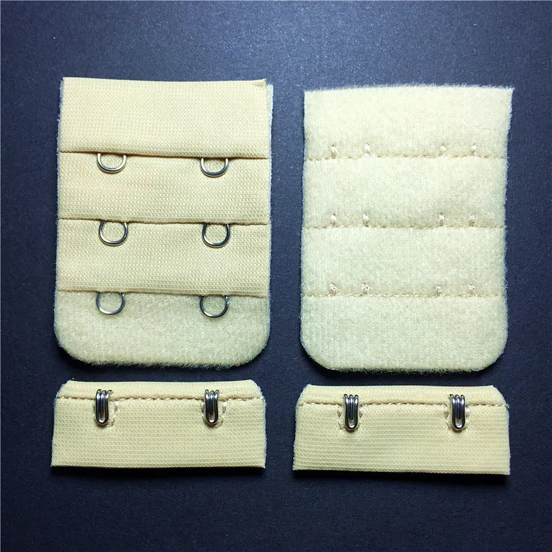 Удлинитель для бюстгальтера 3 ряда 2 крючка крючок и петля под заказ 15 комплектов