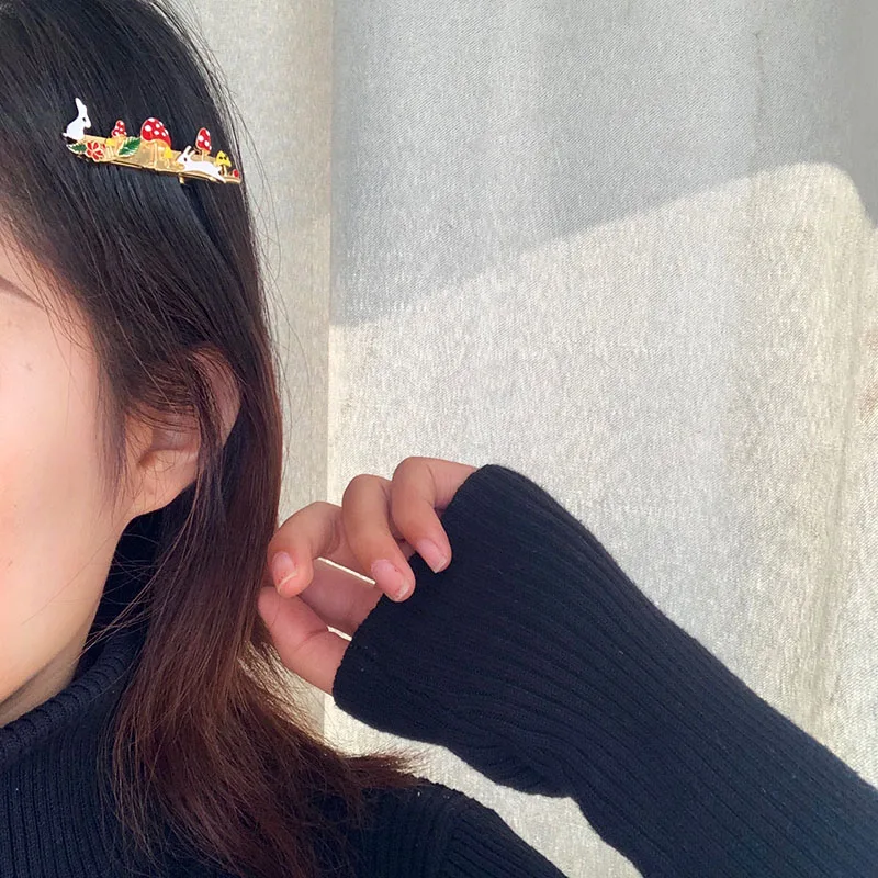 Новинка 2019 Модный милый головной убор с кроликом и грибом для девушек