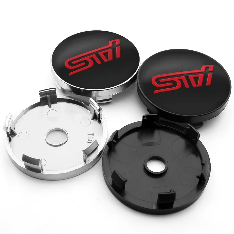4 шт. 60 мм STI эмблема Центральная втулка колеса автомобиля крышка наклейки для Subaru