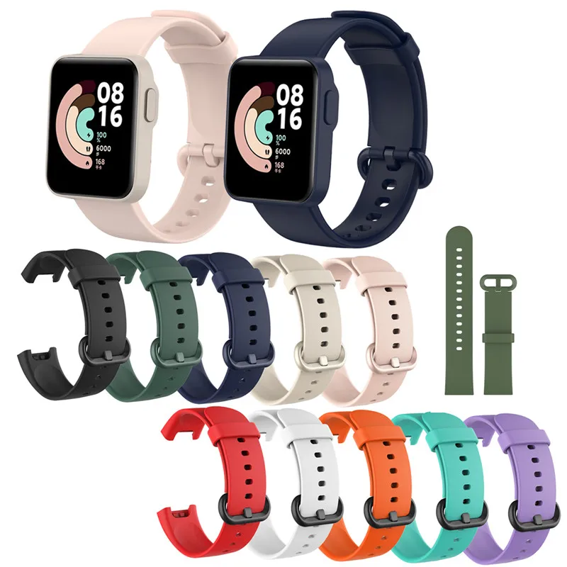 

Silicone Strap For XiaoMi Mi Watch 1/2 Lite / Redmi Watch 1 2 Strap Sport Watch Band Bracelet Poco watch/Redmi Horlog 2 Correa