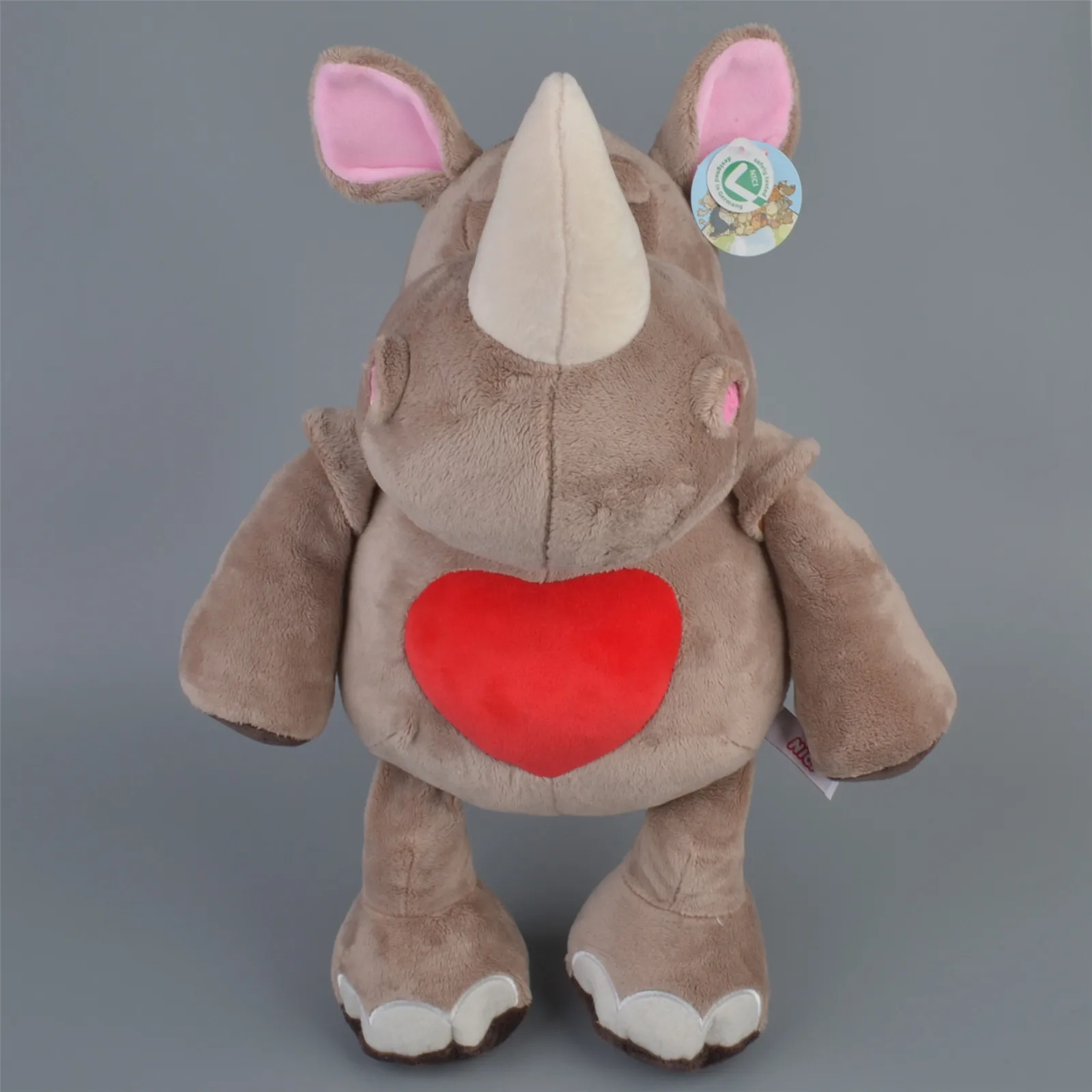 40 см носороги плюшевая игрушка для влюбленных стиль любовь розы земля танк