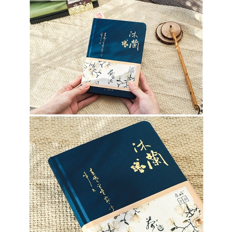 

Color Inside Page Notebook Chinese Style Creative Hardcover Diary Books Weekly Planner Handbook Writing Pads Scrapbook Gift N7MC