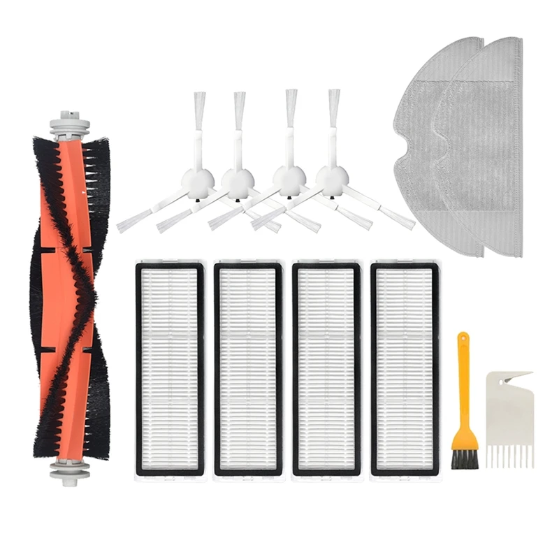 

Акция! 13 шт. для робота-пылесоса Xiaomi Dreame F9 основная щетка боковая щетка Hepa фильтр Швабра тканевые аксессуары Запчасти