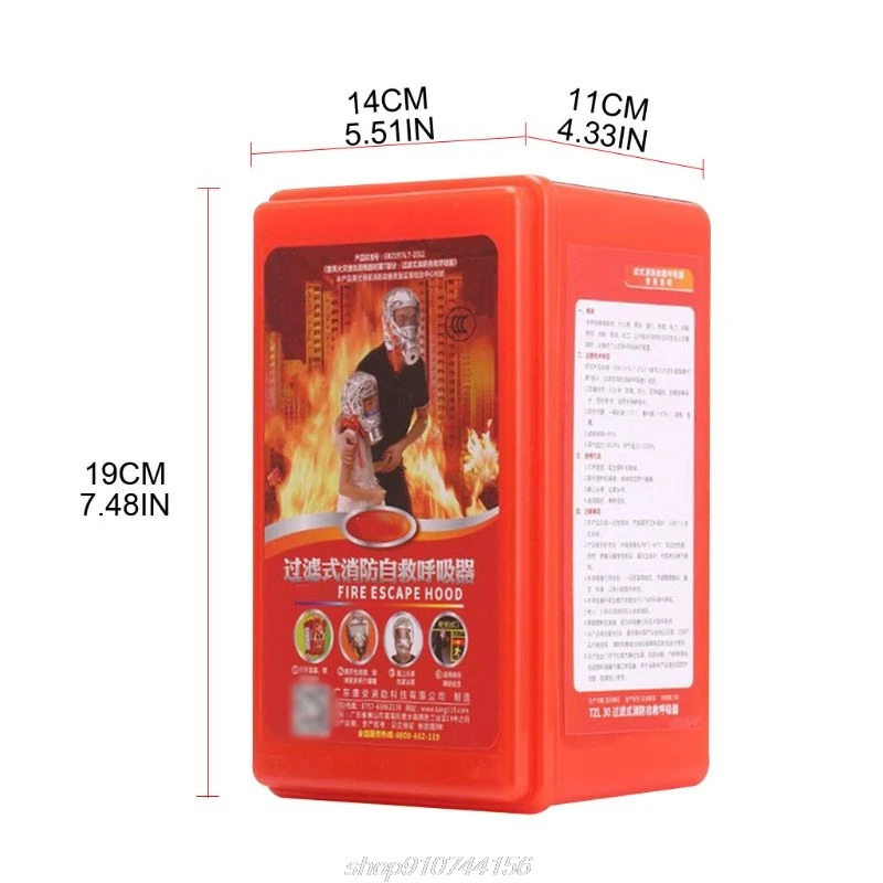 

Full Face Cover Anti Gas Anti-toxic Odor Formaldehyde Filtered Breathing Protection Shield Gear Firefighter J23 21 Dropship