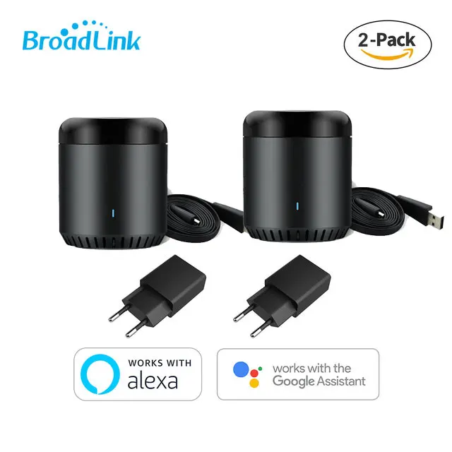 RM mini3-EU 2PCS Broadlink RM Mini3 Универсальный Интеллектуальный WiFi/IR/4G беспроводной ИК пульт дистанционного управления через IOS Android умный дом автоматизация Новинка - Цвет: RM mini3-EU 2PCS