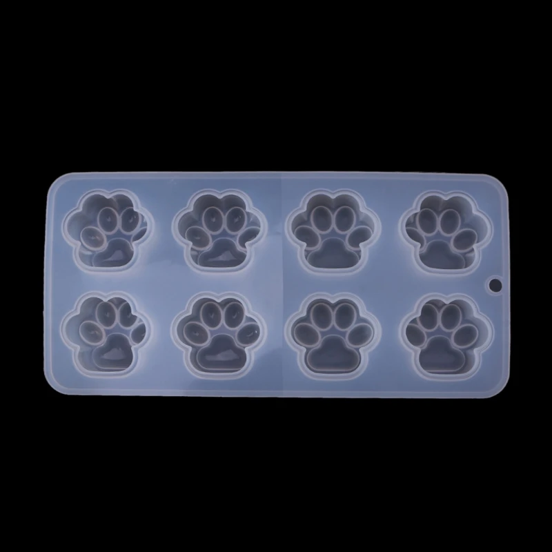 

Transparent Cat Paw Silicone Material Molds Resin Crystal Glue Cake Decors Mould Jewelry Making Tool Pendant Accessories