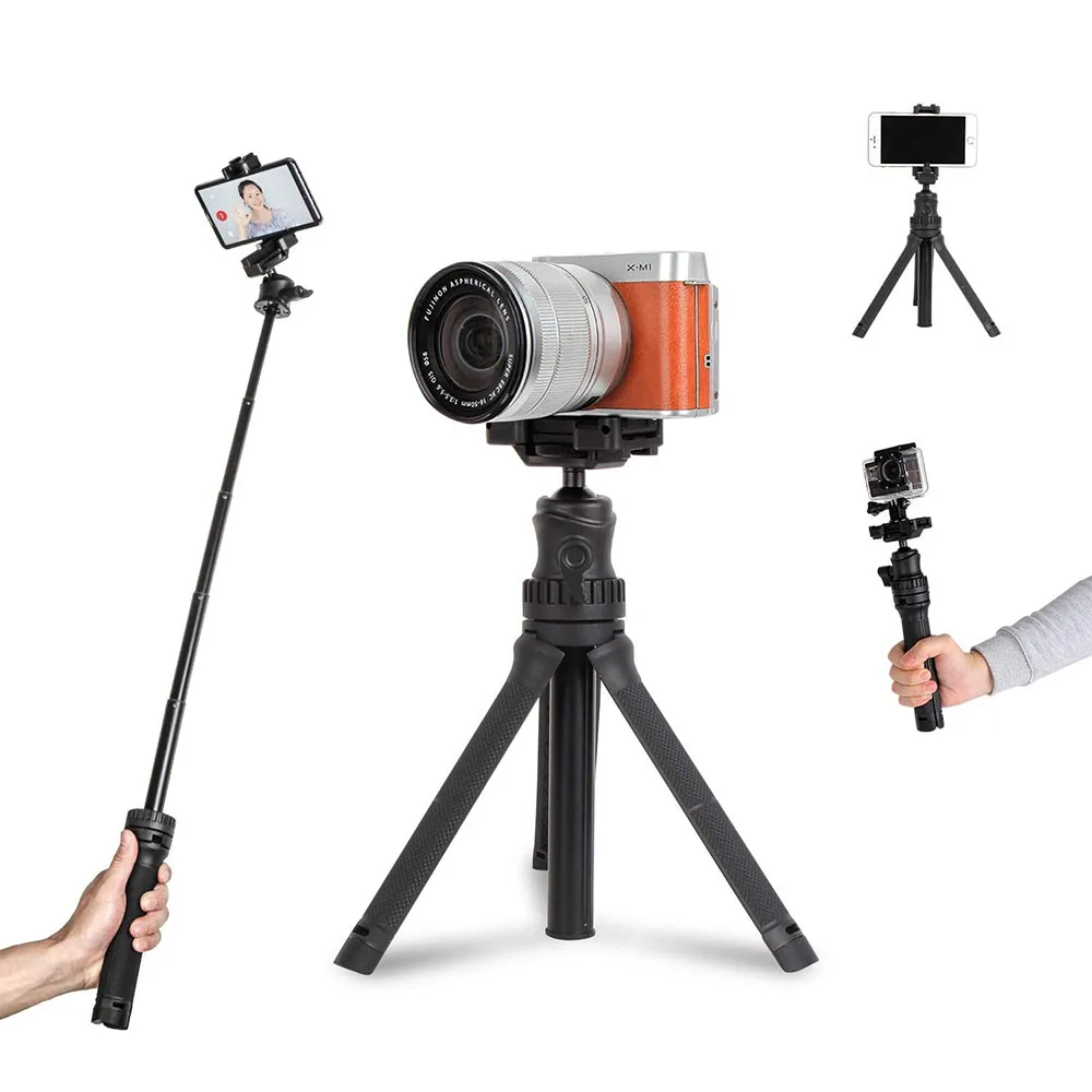 

Мини настольный штатив-Трипод стойка для Gopro экшн-камеры DSLR DV камер и расширение Телефона селфи-Палка с настольная подставка крепление для ...