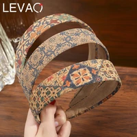 levao new printing retro hairbands headbands elegant fashion hair bands accessories for women hair hoop