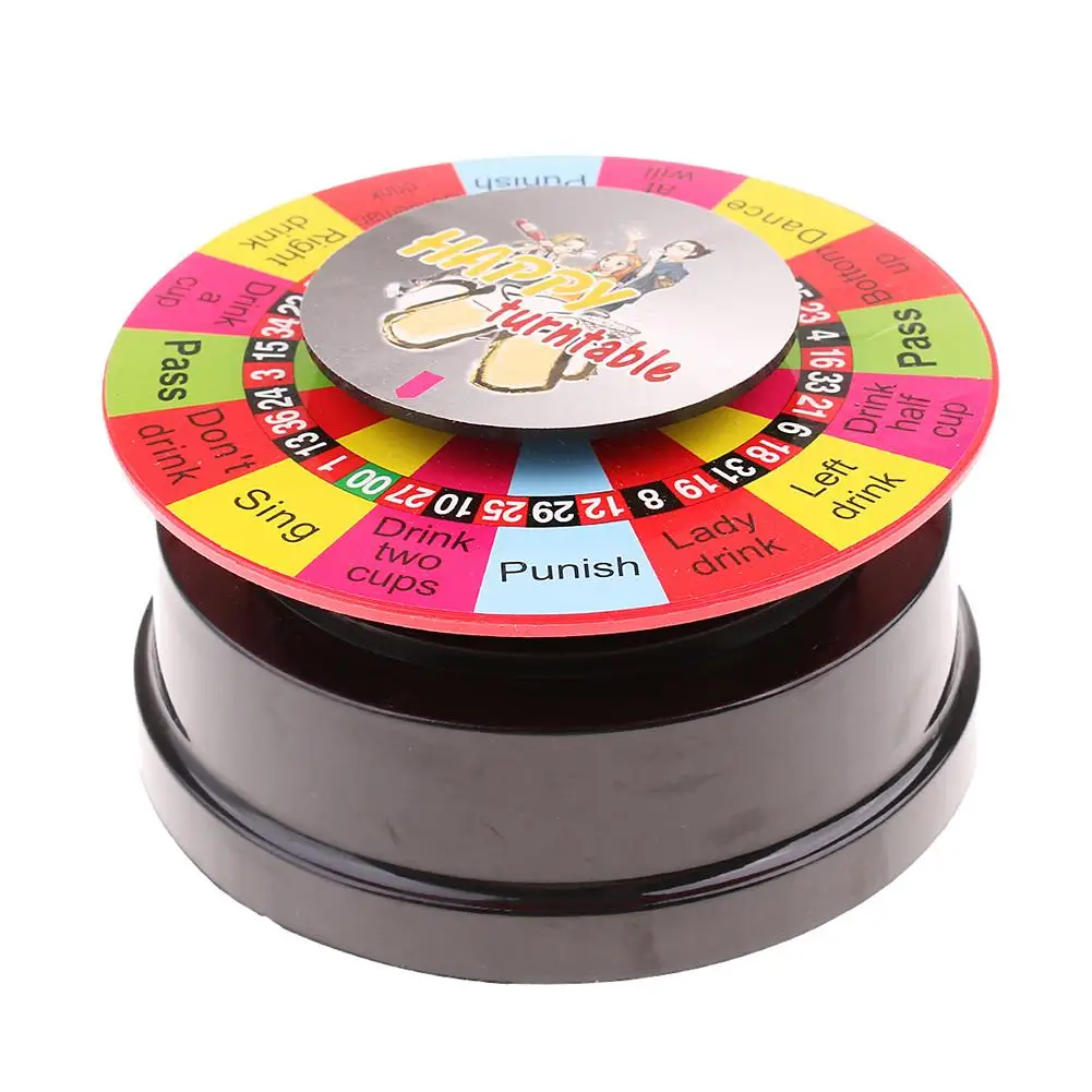 Электрический поворотный стол Рулетка Питьевая игра спиннинговое колесо для