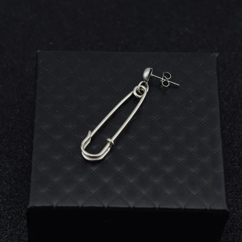 Корейские серьги-гвоздики Idol KPOP DNA из нержавеющей стали длинная цепочка для