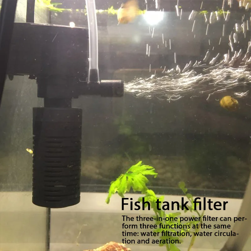 Дешевый мини-насос для аквариума 2 Вт фильтрации губки водный поток увеличение
