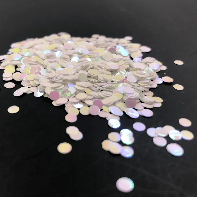 

10g 2mm White AB Dot PVC Sequin Nails Sequins Sewing Decoration Paillettes 3D Nail Art DIY Wedding Craft Lentejuelas Accessory