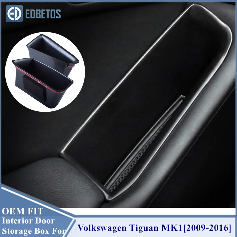 Для Volkswagen VW Tiguan MK1 аксессуары для внутренней двери коробка хранения ABS 2009 2010 2011 2012