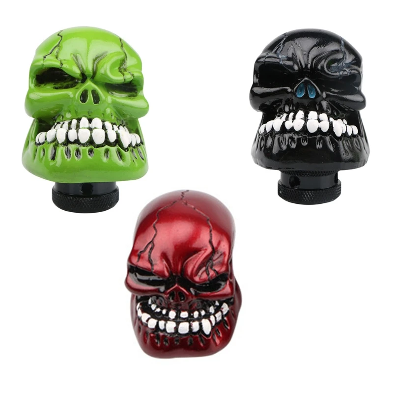

Universal Style Car Gear Shift Knob Auto Car Modified Skull Head Gear Shift Head Shifter Knobs Manual Gear Knob Fashion