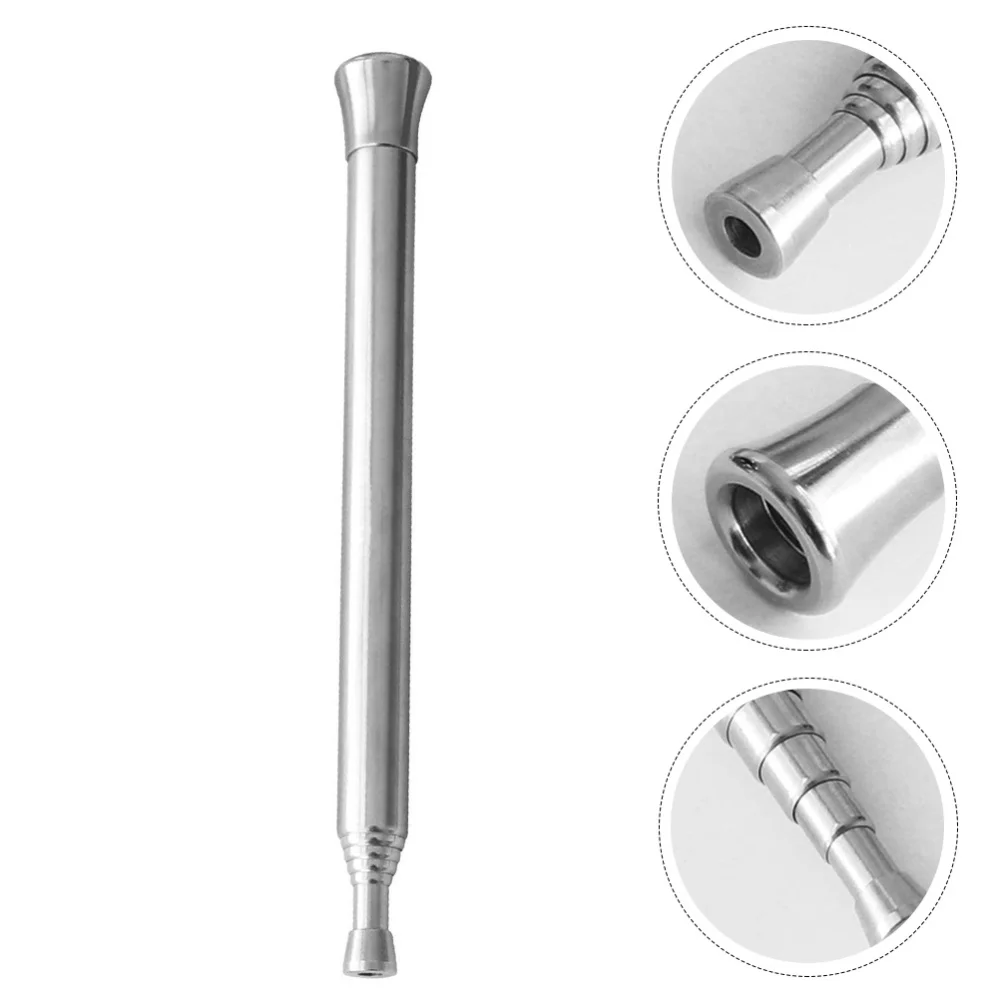 

1Pc Camping Survival Blow Fire Tube Outdoor 6-section Blow Pipe (Silver)