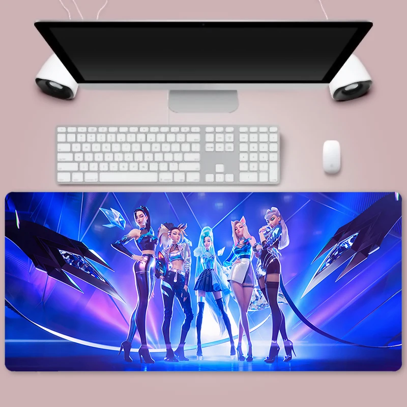 

Коврик для мыши KDA Seraphine LOL, компьютерный игровой коврик для мыши, большой коврик для мыши, игровой коврик, Настольный коврик для ПК, коврик дл...