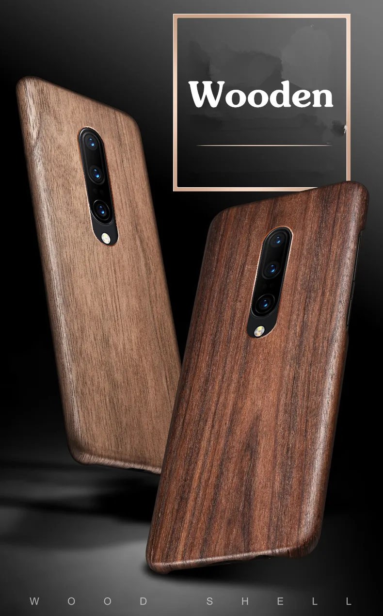 Hard Wooden For Oneplus 8 Pro Case Matte Anti-Scratch 6 6T 7 7T Wood 1+8 oneplus Back Cover | Мобильные телефоны и