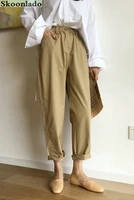 newest long cotton linen pants straight fashion style women long trousers good quality women autumn spring pants popular brand