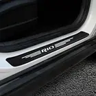 Наклейки на порог автомобиля, Накладка на порог двери для Kia Rio 3, 4, K2, K3, X-Line, накладка на педали, автомобильные аксессуары, 4 шт.