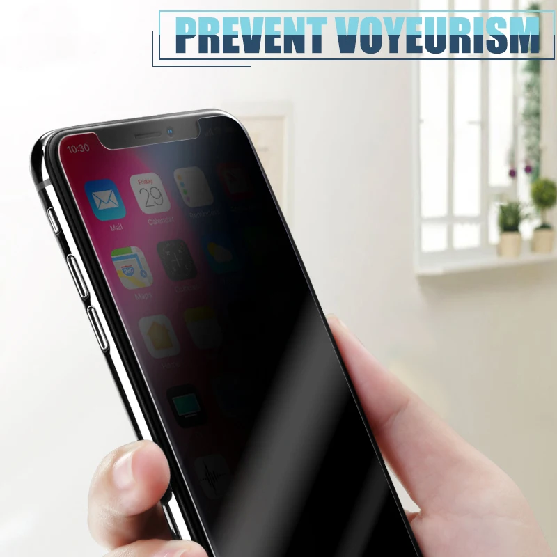 Полу антишпионская защита для экрана IPhone 12 Mini 11 Pro Max X XS XR частное стекло 7 8 6S Plus