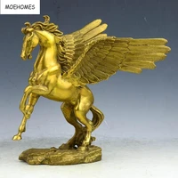 moehomes chinese collect bronze fengshui pegasus horse statue metal handicraft home decorations buddhism 2020 cnorigin