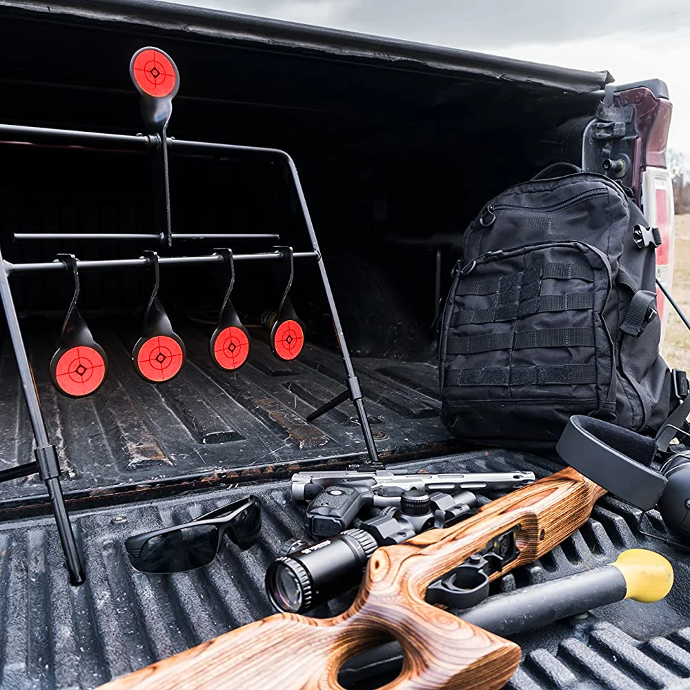 

Resetting Targets with Portable Design Paintball Shooting Spots 4 Target for Outdoor Ranger Shooting and Hunting Practice