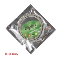 6pcsset orphee practiced nickel plated steel guitar strings for electric guitar with original retail package 010 046