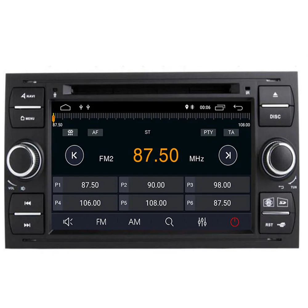 Bestellen Auto DVD Player Android 10 DAB + 2din In Dash Für Ford Transit Fokus Verbinden S-MAX Kuga Mondeo Mit 8 Core Wifi 4G GPS Bluetooth