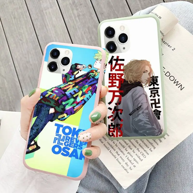 

Anime NEW tokyo revengers Phone Case Candy Color for iPhone 6 6S 7 8 11 12 XS X SE 2020 XR mini pro Plus MAX mobile bags