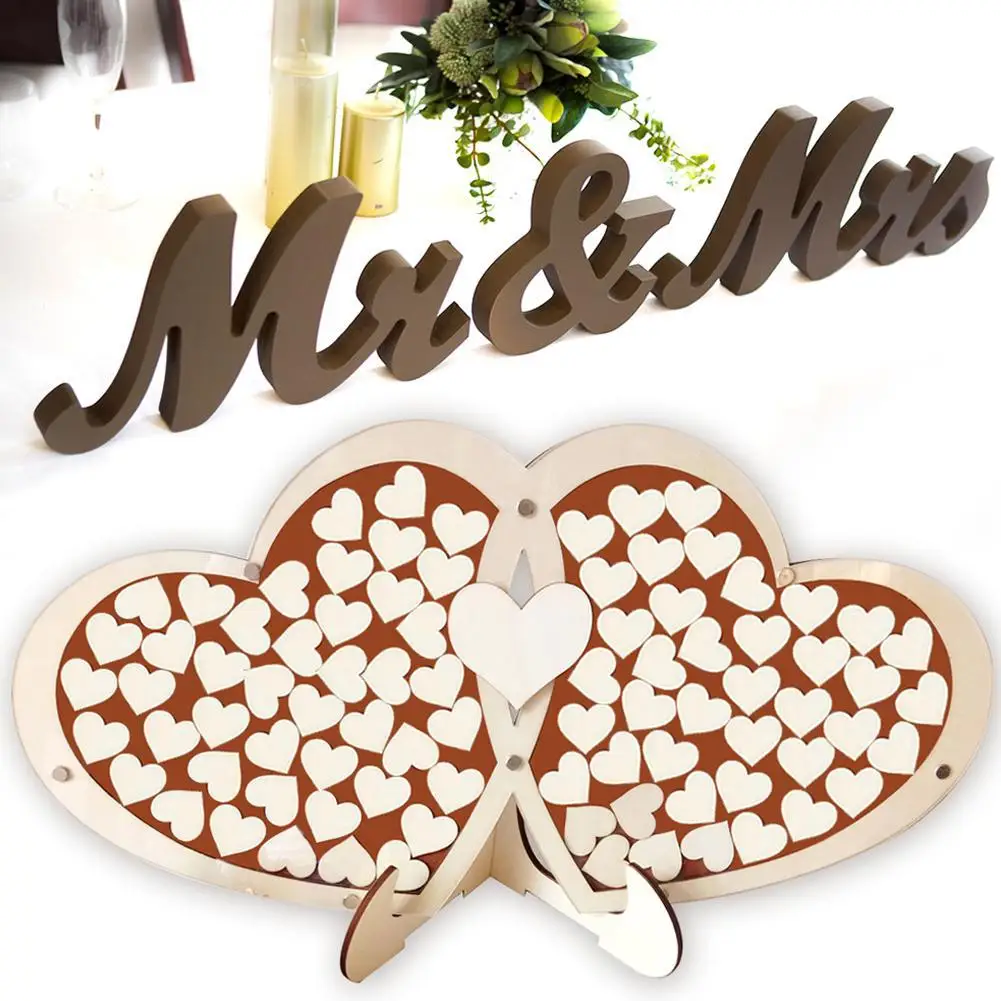 Свадебная Накладка для сообщений с кронштейном украшения стола|Гостевая книга