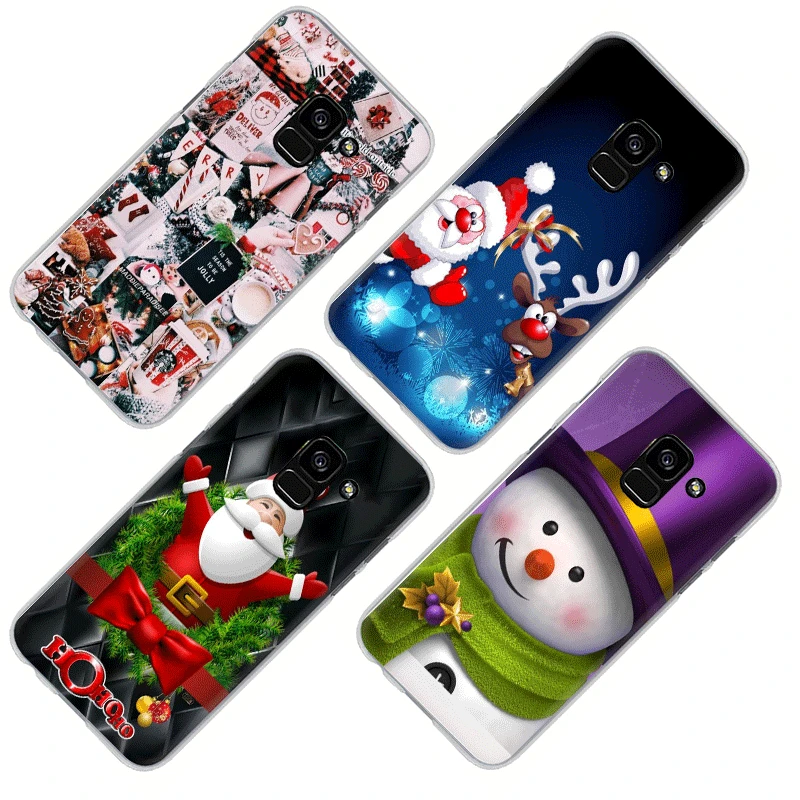 Счастливый год Счастливого Рождества жесткий чехол для телефона для samsung A5 A7 A9 A6 A8 плюс A10s 20С 30С 40С с 50s 60 70