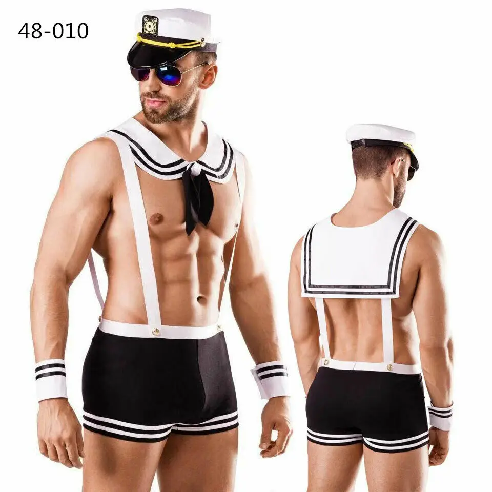 Мужской карнавальный моряк капитан Темно Синяя Униформа 80 е нарядное платье