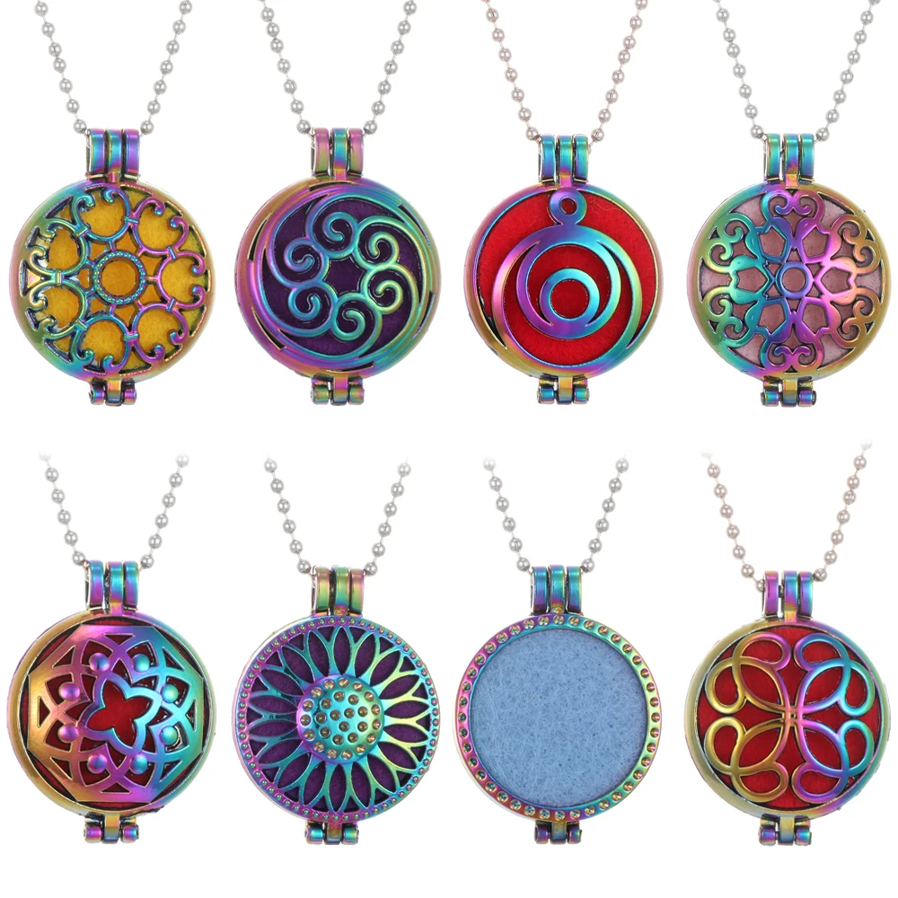 Новинка винтажное ожерелье для ароматерапии в виде подсолнуха Ювелирное