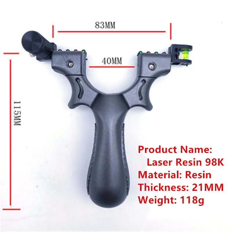 Профессиональная Рогатка с плоской резиновой лентой лазерный прицел 98K