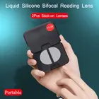 Бифокальные линзы для чтения StickTite Instant Stick-On, многоразовая лупа для солнцезащитных очков, клейкие линзы для чтения, портативные очки 1,0-3