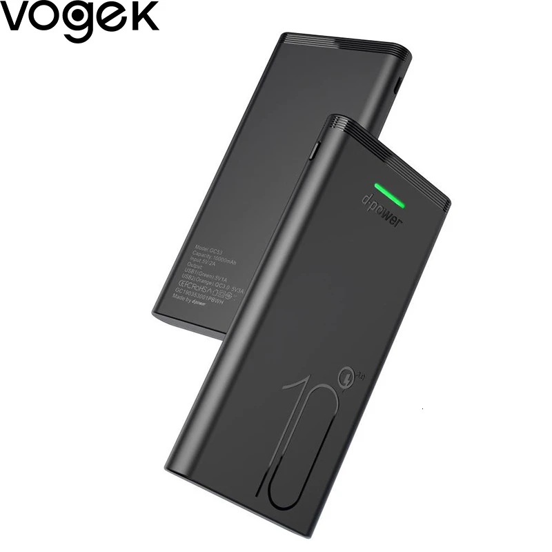 Портативное зарядное устройство Vogek 18 вт USB Type C PD для iPhone 11 Pro Max Huawei Samsung 10000 мач