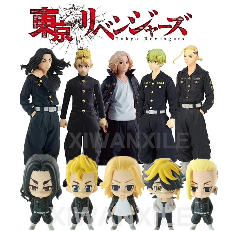 

17cm Tokyo Revengers Anime Figure Hanagaki Takemichi Action Figure Draken/Baji Keisuke/Manjiro Sano/Matsuno Chifuyu Figurine Toy