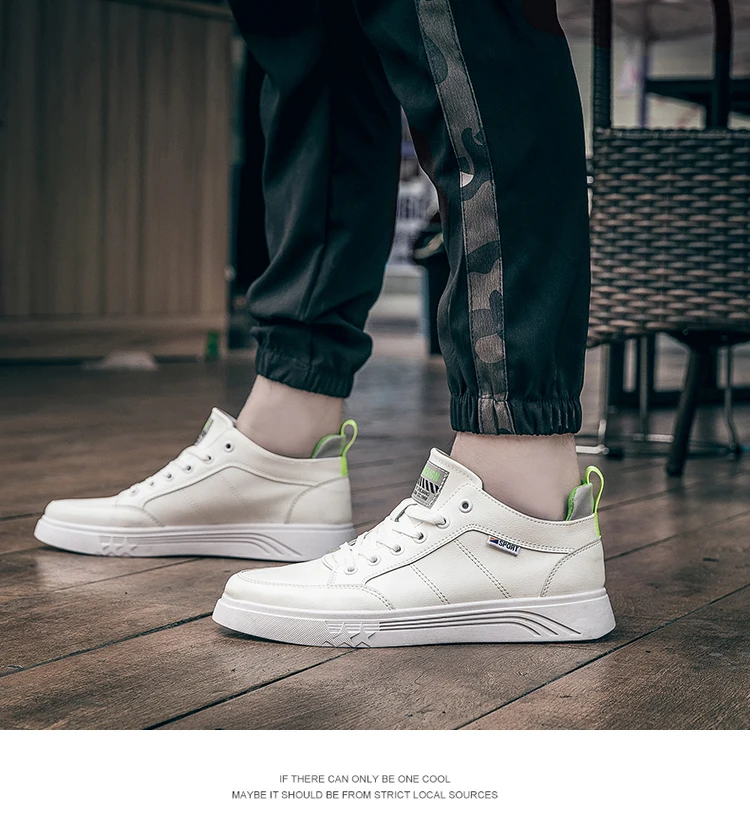 

Men Flat Shoes Fashion Leather Shoes Comfortable Men Casual Shoes Students Sneakers Zapatillas MB195