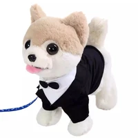 1pcs new electric walking dog plush toy stuffed animal handle control electronic music puppy toys for children christmas gifts