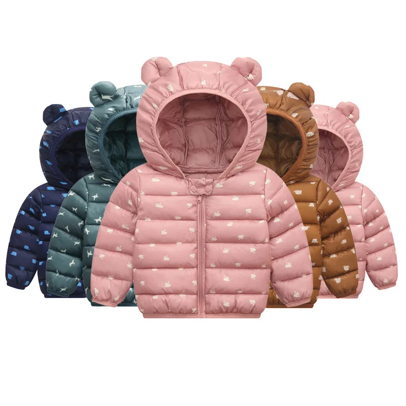 

Baby Jacket for Boy Winter Warm Hooded Coat Thicker Children's Clothing Cute Outerwear Kids Lightweight Clothes Girls Snowsuit