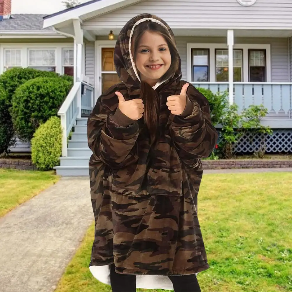 Одеяло для телевизора теплый плотный свитер с капюшоном одеяло взрослых и детей