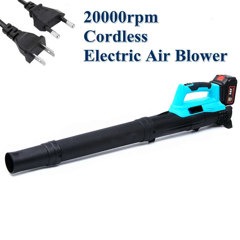 

1500 Вт 88VF 20000 ОБ/мин Беспроводная электрическая воздуходувка вакуумный пылесборник для батареи Makita вилка для ЕС/США для очистки