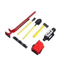 6pcs simulation fuel tank axe shovel decorating tools for 110 trx4 defender g63 scx10 d90 rc car accessories